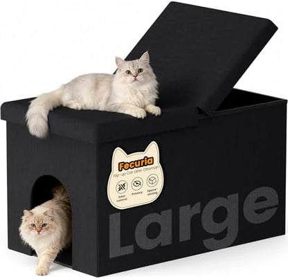 3-in-1 Cat Litter Box Enclosure by Fecuria