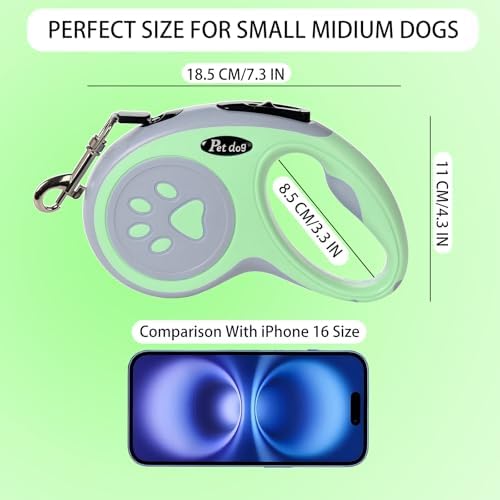 5M/16FT Retractable Dog Leash for Small Medium Dog - Image 3