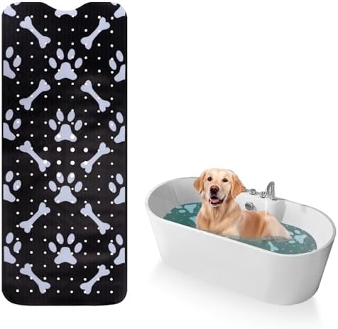 Dog Bath Mat for Tub Non-Slip Pet Bathtub Mat Fast Dry Dog Shower Attachment by Unknown