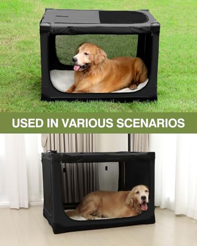 42 x 31 x 31 Inch Collapsible Soft Dog Crate - Image 5