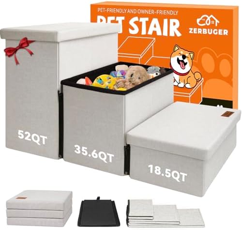 Zerbuger Dog Stairs with Storage by Zerbuger