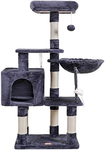 Heybly Cat Tree with Toy, 50.4" Cat Tower condo - Image 6
