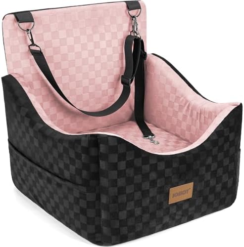 JOEJOY Elevated Dog Car Seat for Small/Medium Dogs up to 35 lbs, Memory Foam by JOEJOY