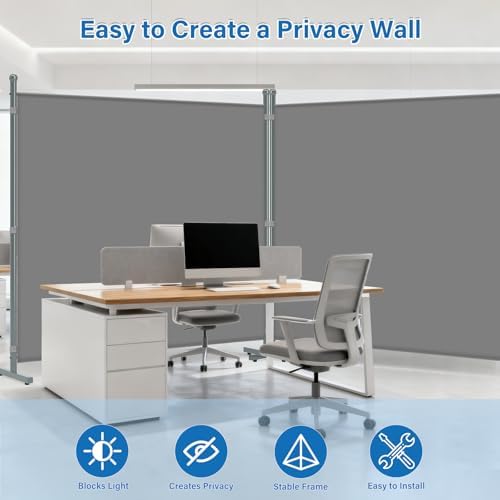 AKTOP Room Divider, Freestanding Single Panel Privacy Screen - Image 5