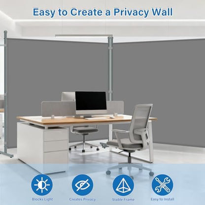 AKTOP Room Divider, Freestanding Single Panel Privacy Screen - Image 5