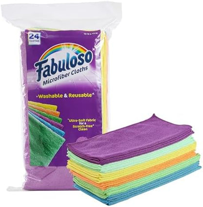 Fabuloso Microfiber Cleaning Cloths, 13x13 in by Fabuloso