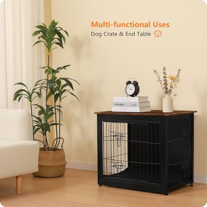 DWANTON 27" Dog Crate Furniture, Dog Kennel Indoor, - Image 7