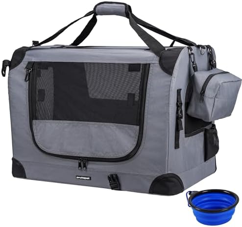 Prutapet Large Cat Carrier 24"x16.5"x16.5" Portable Dog Crate by Prutapet