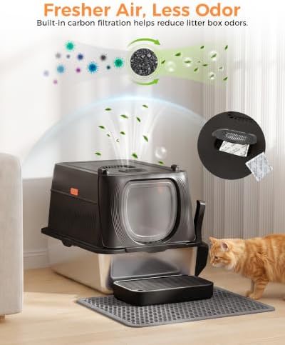 GTPLAYER XL Stainless Steel Cat Litter Box - Image 5