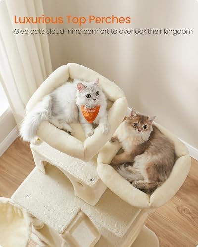 Feandrea Cat Tree, 66.1-Inch Large Cat Tower - Image 3