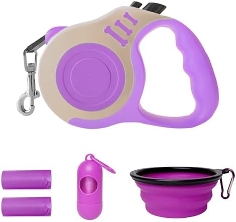 Retractable Dog Leash Automatic Telescopic Tractor Dog Tape by LIEVUIKEN