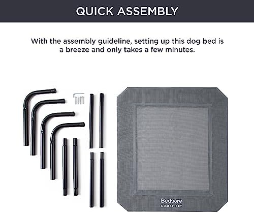 Bedsure Outdoor Elevated Cooling XL Dog Bed - Image 6