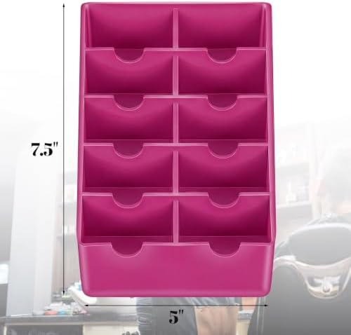 1 Pack Pink Clipper Blade Holder 10 Slot Clipper Razor Blade Rack Storage Tray - Image 2