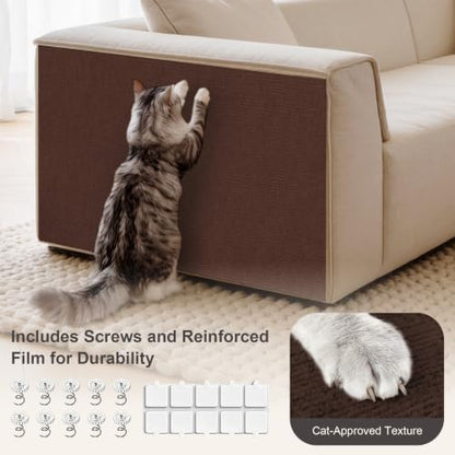 Small Cat Scratcher, 23.6x11.8 Cat Scratch Furniture Protector - Image 4