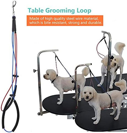 Dog Cat Grooming Loop Adjustable Double Noose Restraint - Image 3