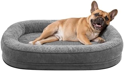 JOEJOY Orthopedic Dog Bed for Medium Dogs, Egg-Crate Memory Foam Pet Bed by JOEJOY