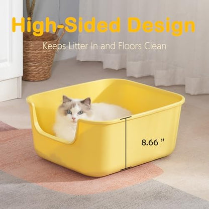 Large Cat Litter Box with High Sides, Cat Boxes - Image 3