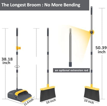 Upgrade Broom and Dustpan Set, Broom - Image 2