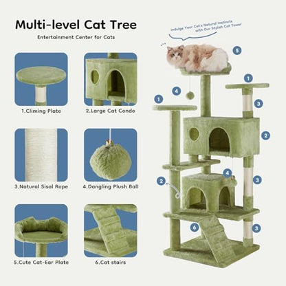 DUMOS 54-inch Cat Tree Tower - Image 3
