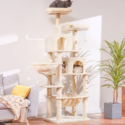 Heybly Cat Tree, 70 inches Tall Cat Tower - Image 3
