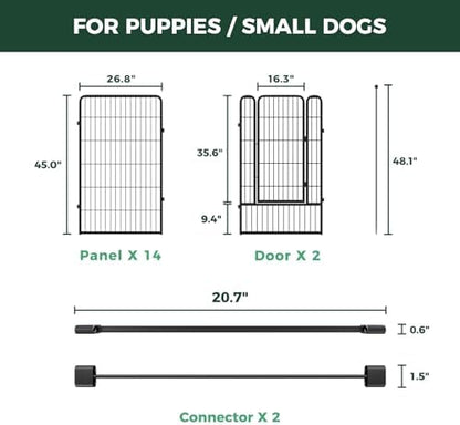 FXW Rollick Dog Playpen with Divider Connectors, 16 Panels - Image 6