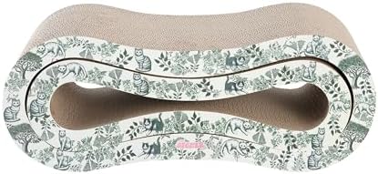 CSR1014F Suvi 26" Modern Cardboard Infinity 2-in-1 Lounge Bed Cat Scratcher - Image 6