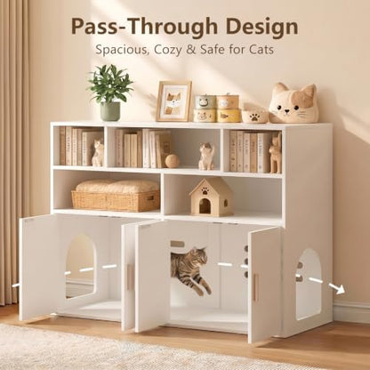 amunrbrek Double Cat Litter Box Enclosure - Image 5