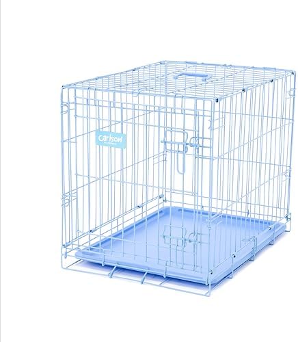 Carlson Pet Products Carlson Compact and Secure Deluxe Blue Metal Dog Crate - Image 5
