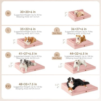 EHEYCIGA Large Dog Bed Memory Foam - Image 4