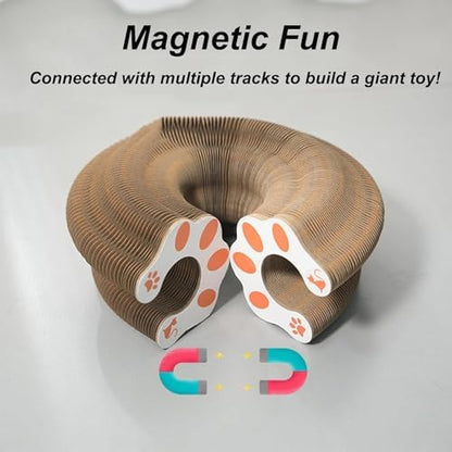 Kitty Curls Cat Toy, Cardboard Cat Scratcher, Magic Organ Cat Toy, Foldable - Image 4