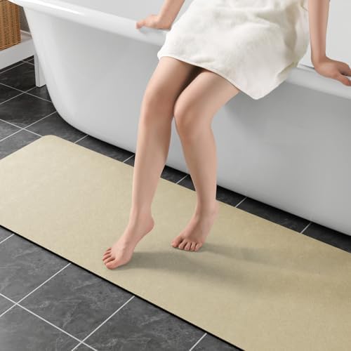 Extra Long Bath Rugs 59x17-Diatomaceous Earth Bath Mats by Earcu