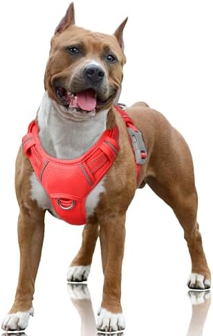 BARKBAY No Pull Dog Harness Large Reflective Dog Harness by BARKBAY