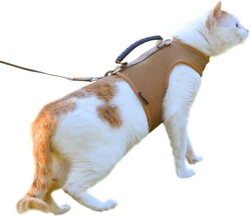 Cat Harness and Leash Set for Walking Escape Proof, Extra Large by YizhiMiaow