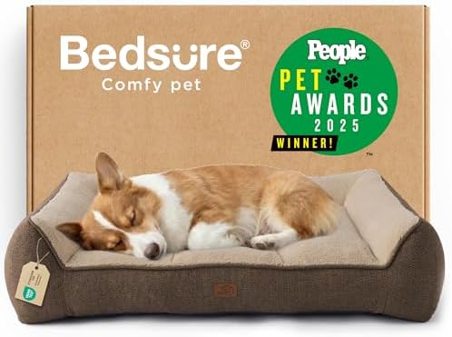 Bedsure SupportMax® Extra Thick Orthopedic Dog Bed Medium Size Dog by BEDSURE