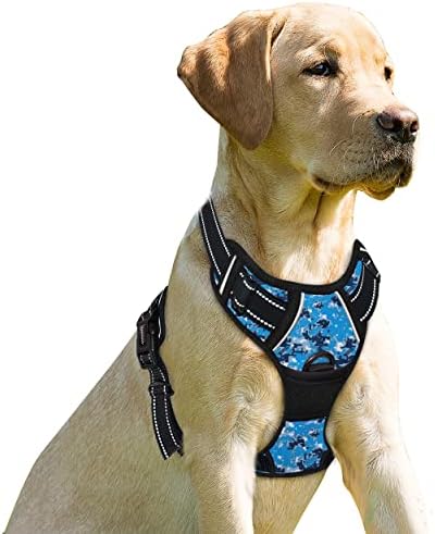 BARKBAY Dog Harness No Pull for Medium Sized Dog Front Back Clips, Dog Vest by BARKBAY
