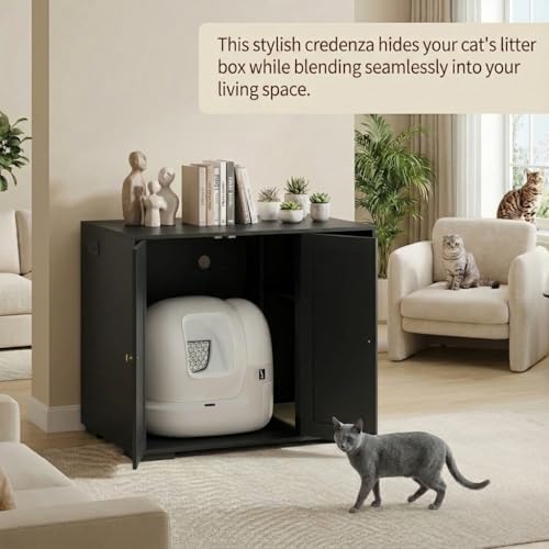 Garvee Cat Litter Box Enclosure, Large Cat House - Image 5