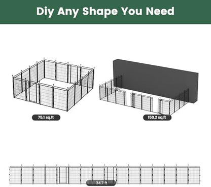 Gardner Pet Dog Playpens, Foldable Pet Play Yard Gate - Image 3