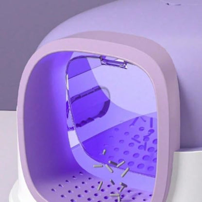 Cat Foldable Litter Box with Lid & Scoop – Middle Enclosed Anti-Splashing - Image 5