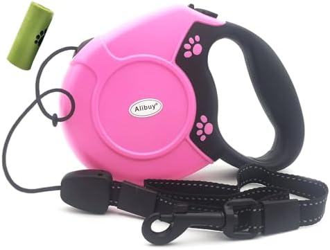 Retractable Dog Leash 26ft, 360° Tangle-Free Long Cord Pets Puppy Walking by Alibuy