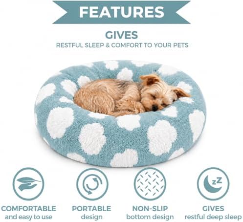 Whiskers & Friends Cat Beds for Indoor Cats & Small Dog, Fluffy Cat Bed - Image 3