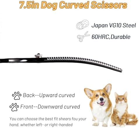 7.5in 25° Curved 35 Teeth Chunker Dog Grooming Scissors - Image 7