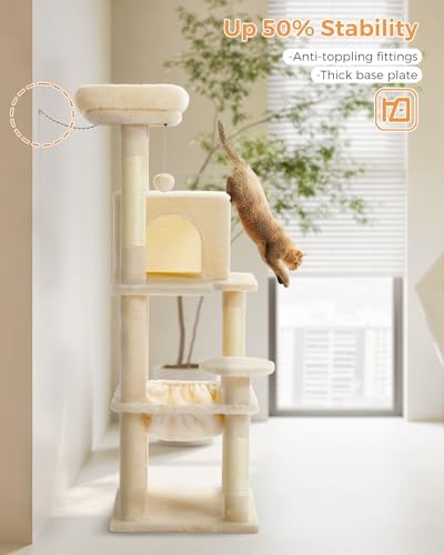 MUTTROS Cat Tree for Large Cats Adult - Image 6