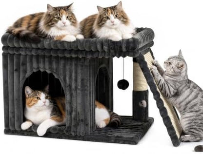 Cat Tree Tower with Scratching Post by Unknown