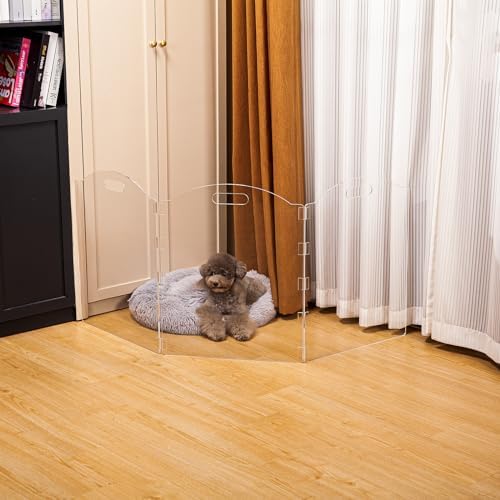 Clear Acrylic Freestanding Dog Gates - Image 6