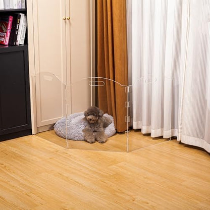 Clear Acrylic Freestanding Dog Gates - Image 6