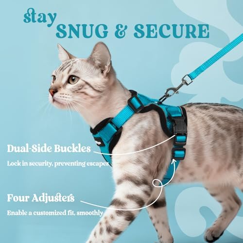 rabbitgoo Cat Harness and Leash Set, Escape Proof Vest - Image 6