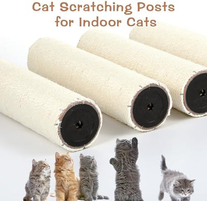 4 PCS M8 Cat Scratching Post Replacement, 12in Sisal Pole Cat Tree Replacement - Image 6