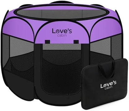 Love's cabin Pet Puppy Dog Playpen, Medium Dog Tent Crates Cage Indoor/Outdoor by Lovescabin