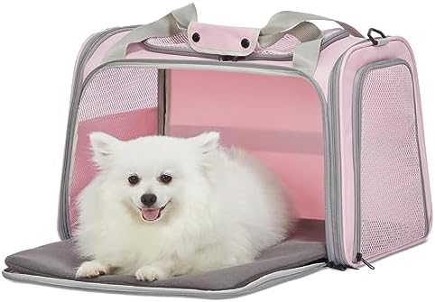 PETSFIT Cat Carrier for Large Cats, Dog Carriers for Small Dogs Under 25 Lbs by Petsfit