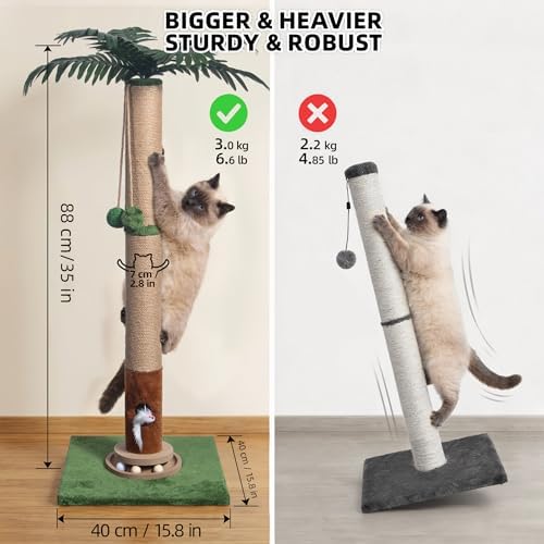 Fantasreen Cat Scratching Post 35'' Tall - Image 3